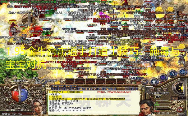 1.95金牛合击道士打道士技巧：施毒与宝宝对抗